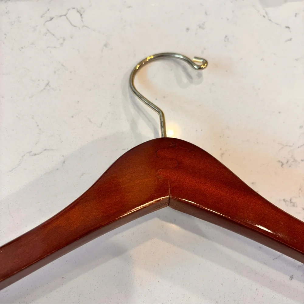 Set of 5 Vintage Wood Hangers